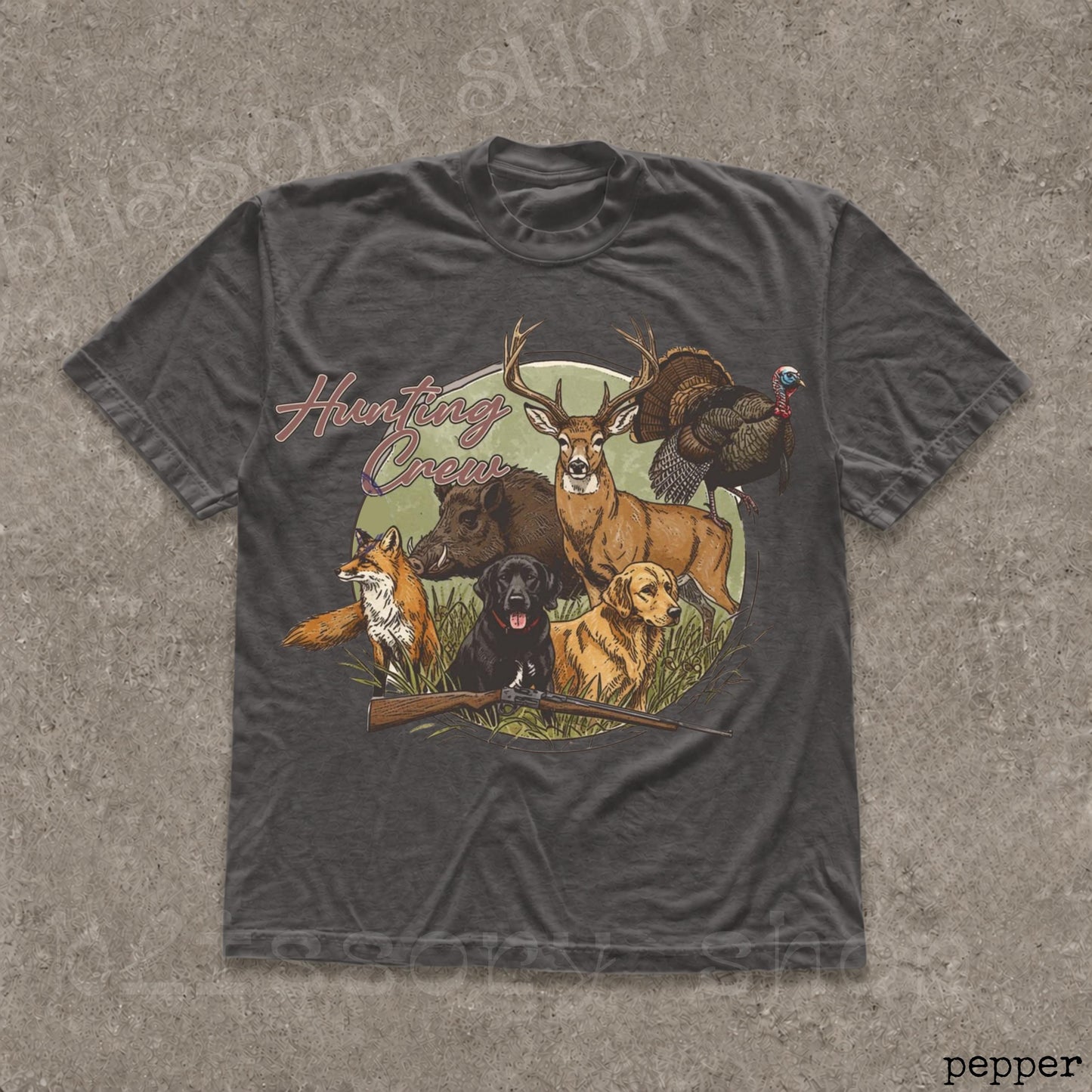 Hunting Crew Vintage Graphic T-shirts