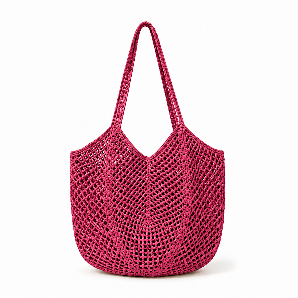 Personalized Crochet Beach Tote Bag, Custom Name Handmade Cotton Tote, Lightweight Summer Travel Bag
