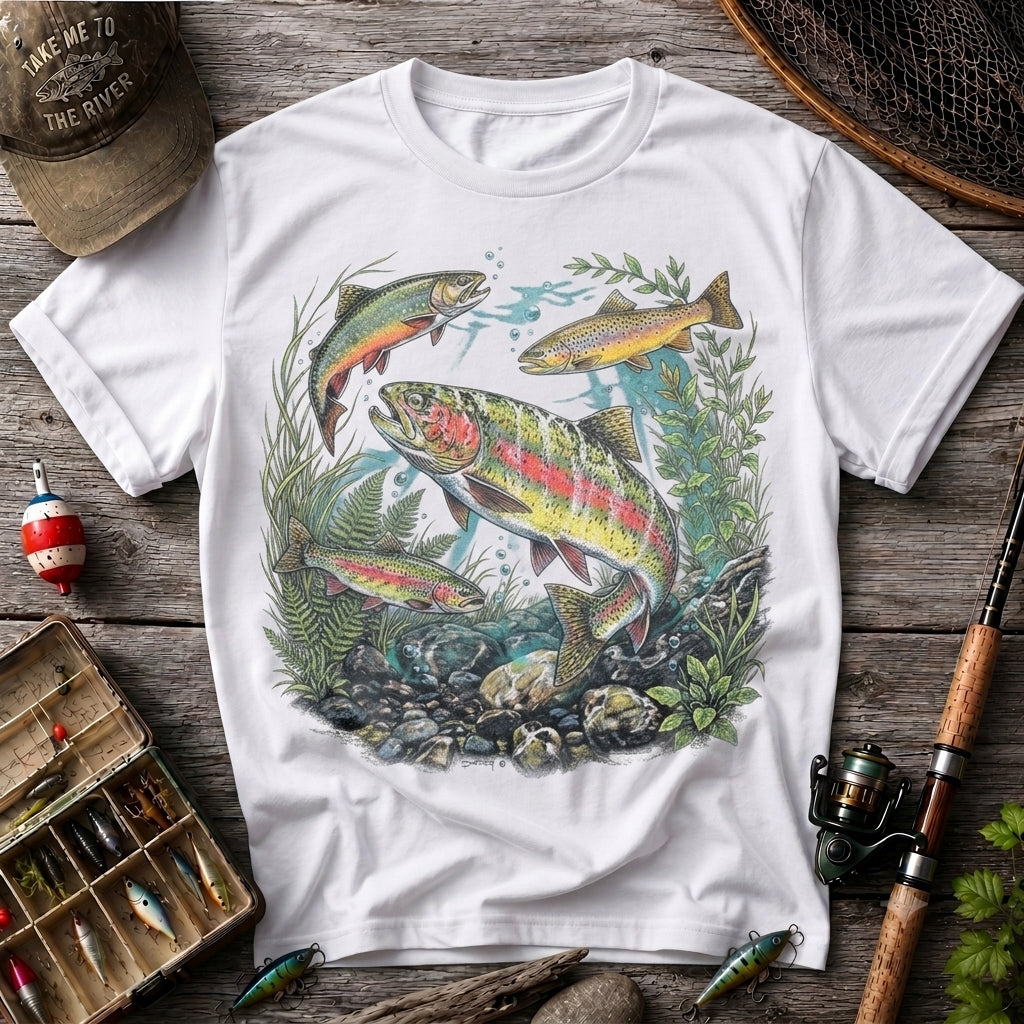 Vintage Trout Fishing T-Shirt