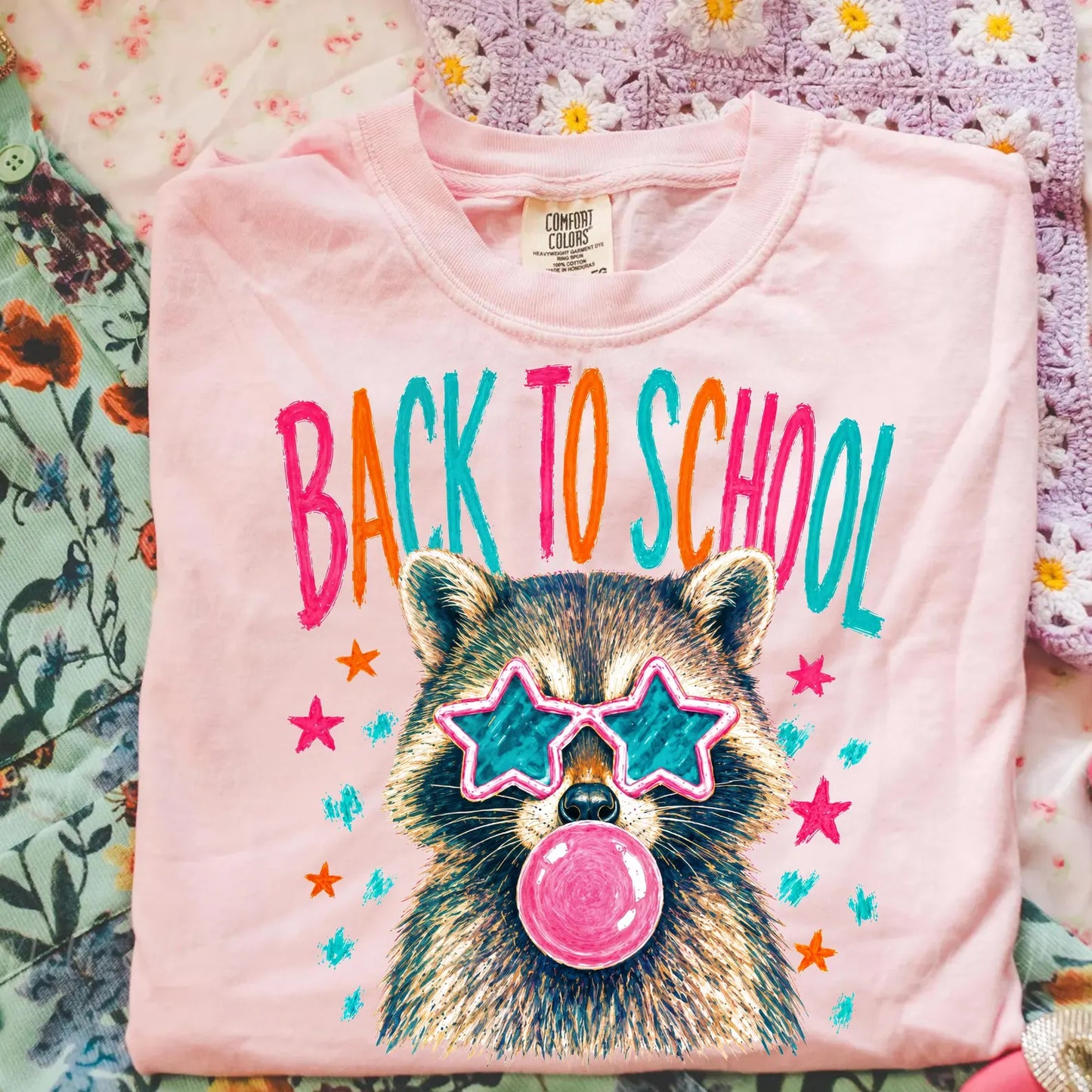 Back to School Raccoon T Shirt