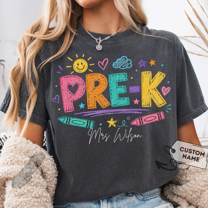 Custom Grade & Name Teacher Shirt