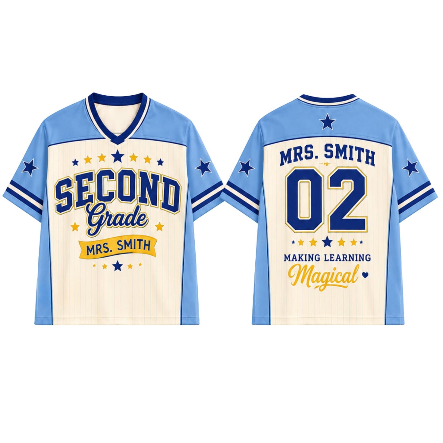 Custom Name & Number Teacher jersey Football