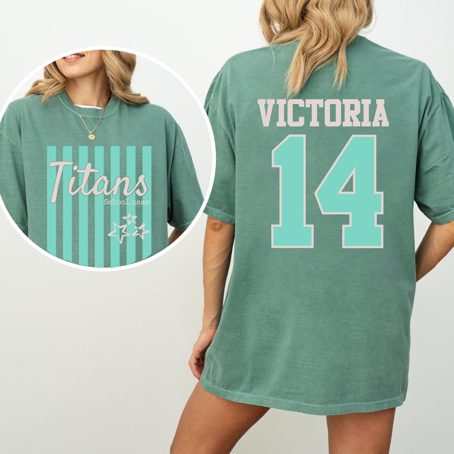 Custom Mascot Shirt, School Spirit Comfort Colors Tee