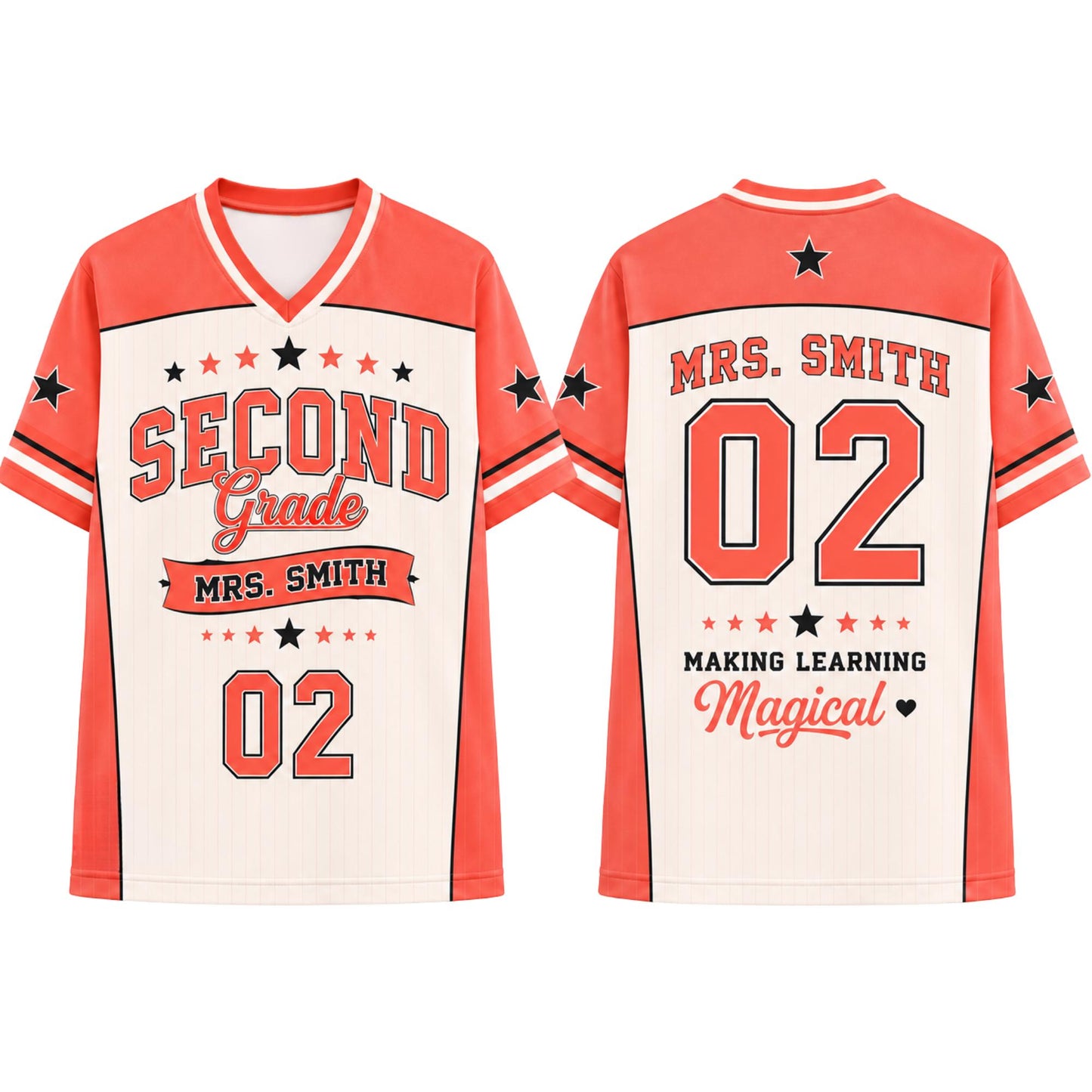 Custom Name & Number Teacher jersey Football