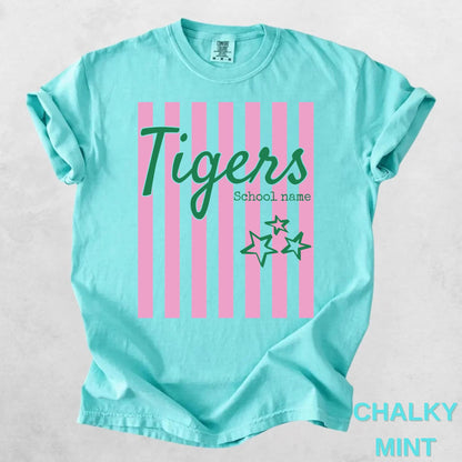Custom Mascot Shirt, School Spirit Comfort Colors Tee
