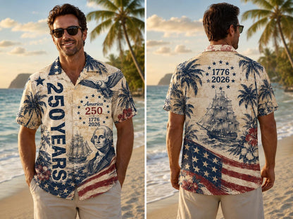 America 250th Anniversary Hawaiian Shirt