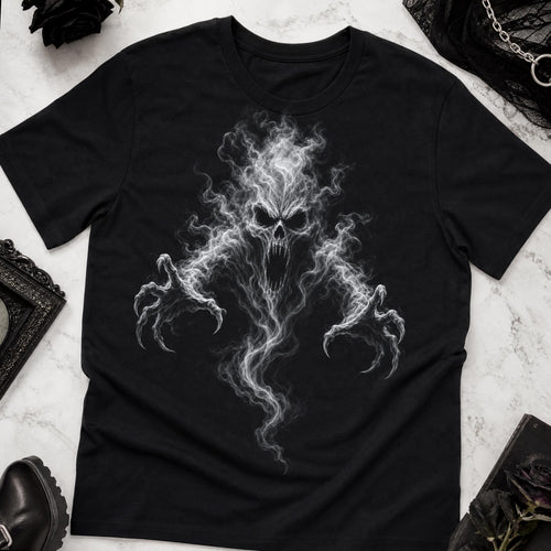 Smoke Skull Ghost PNG Screaming Reaper Shirt