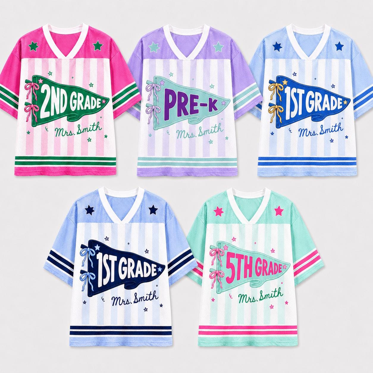 Custom Teacher Team Back to School Jersey