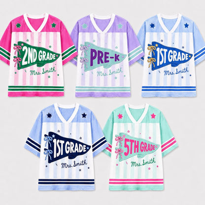 Custom Teacher Team Back to School Jersey