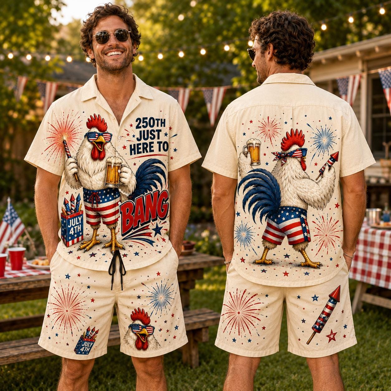 Funny 4th of July Hawaiian Shirt