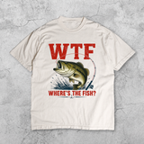 WTF Where’s The Fish Shirt, Largemouth Bass Fishing Tee