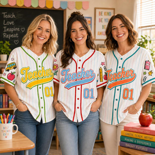 Custom Name Number Teacher  Back To School Shirt