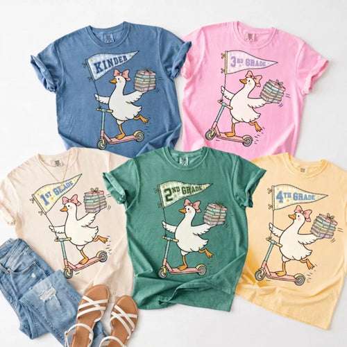 Personalized Grade Silly Goose Teacher T Shirt