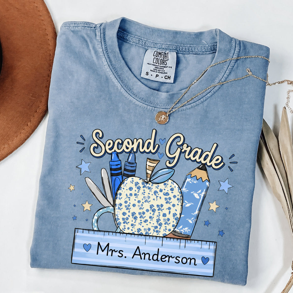 Personalized Teacher Apple T Shirt
