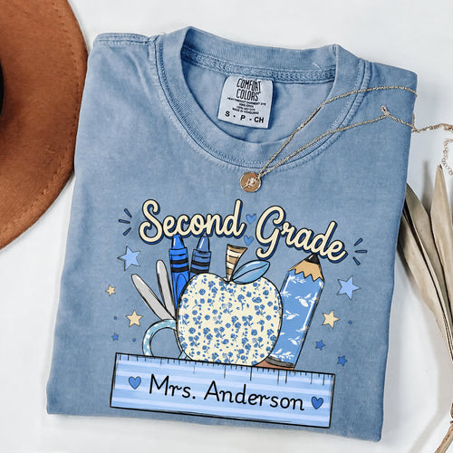 Personalized Teacher Apple T Shirt