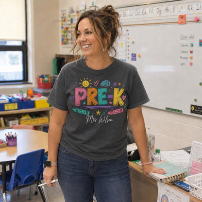 Custom Grade & Name Teacher Shirt