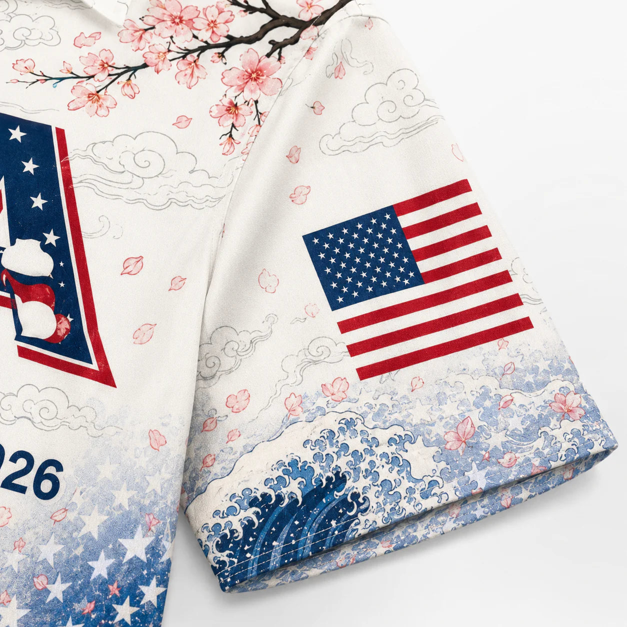 America 250 Liberty Wave Hawaiian Shirt