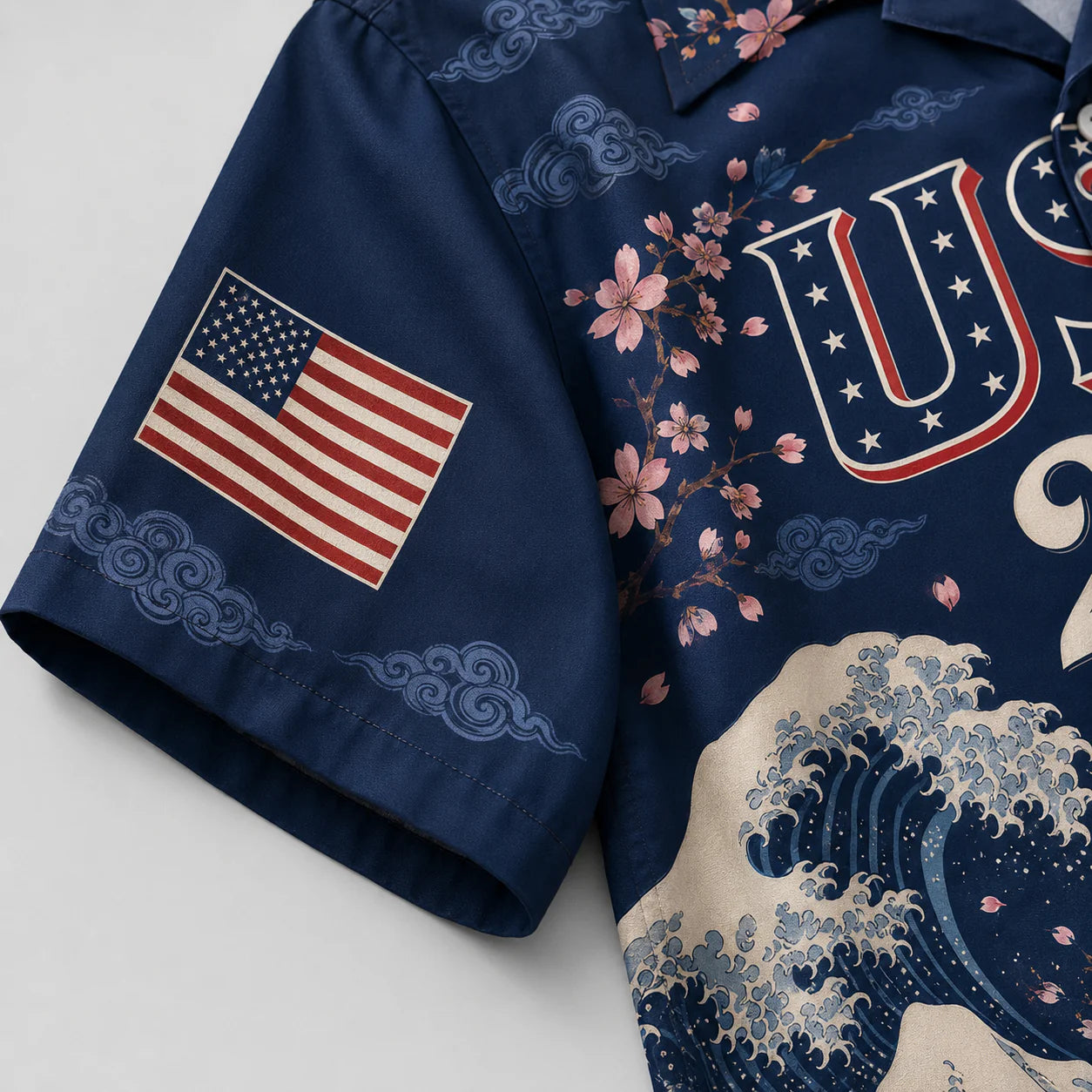 America 250 Liberty Wave Hawaiian Shirt