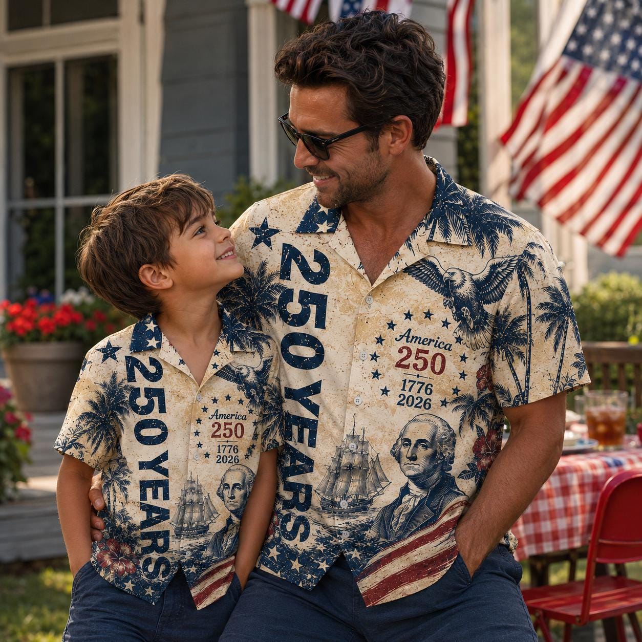 America 250th Anniversary Hawaiian Shirt