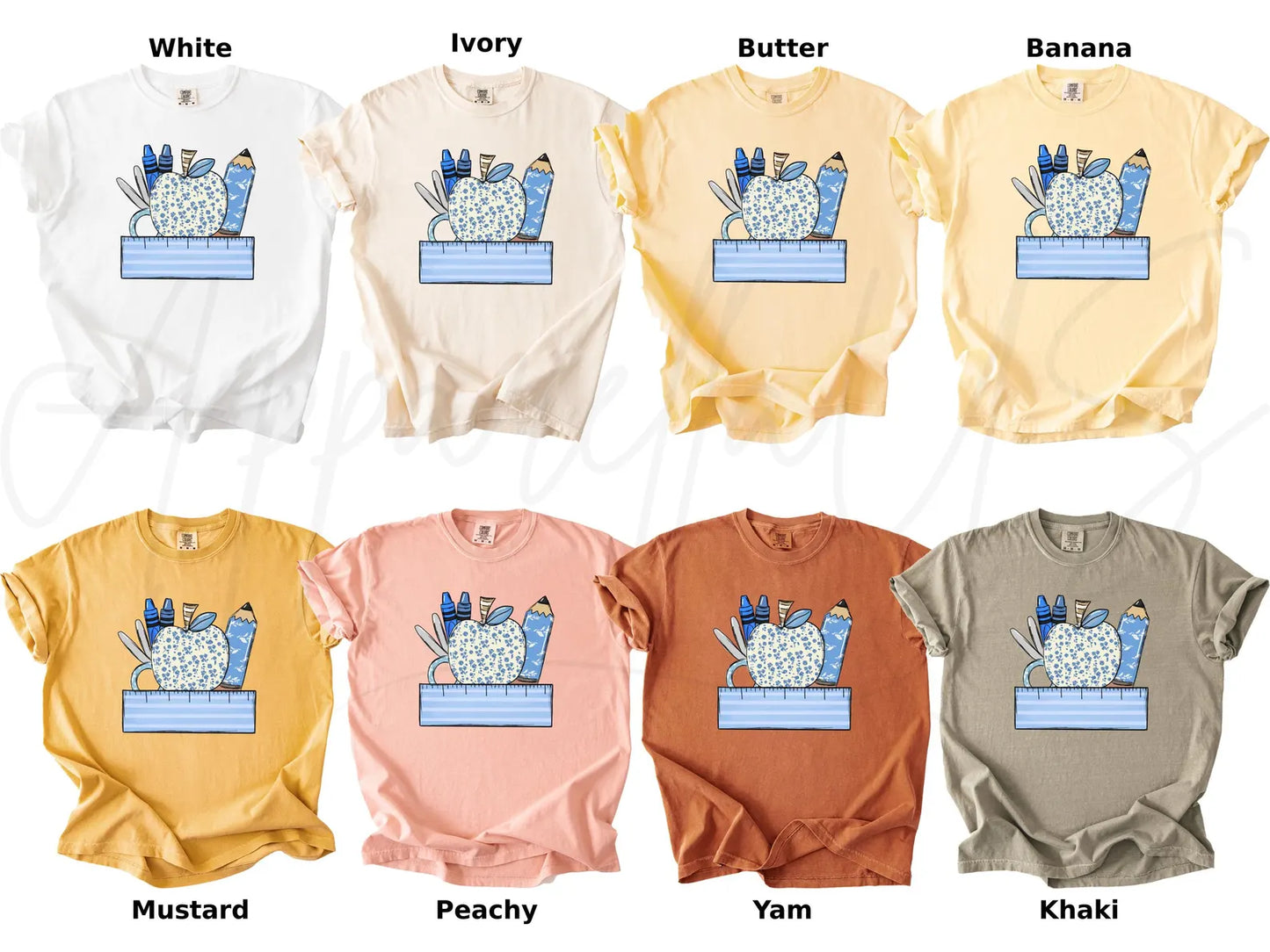 Personalized Teacher Apple T Shirt