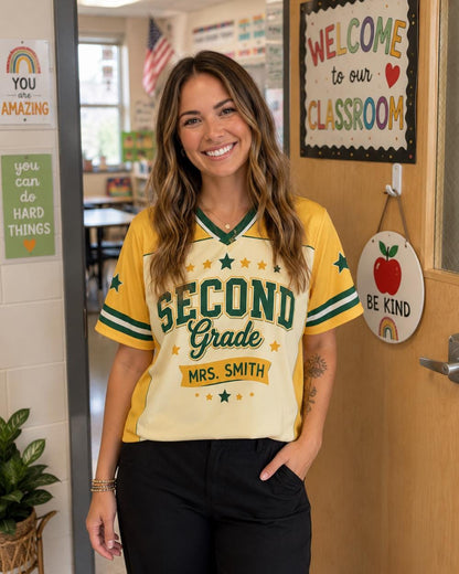 Custom Name & Number Teacher jersey Football