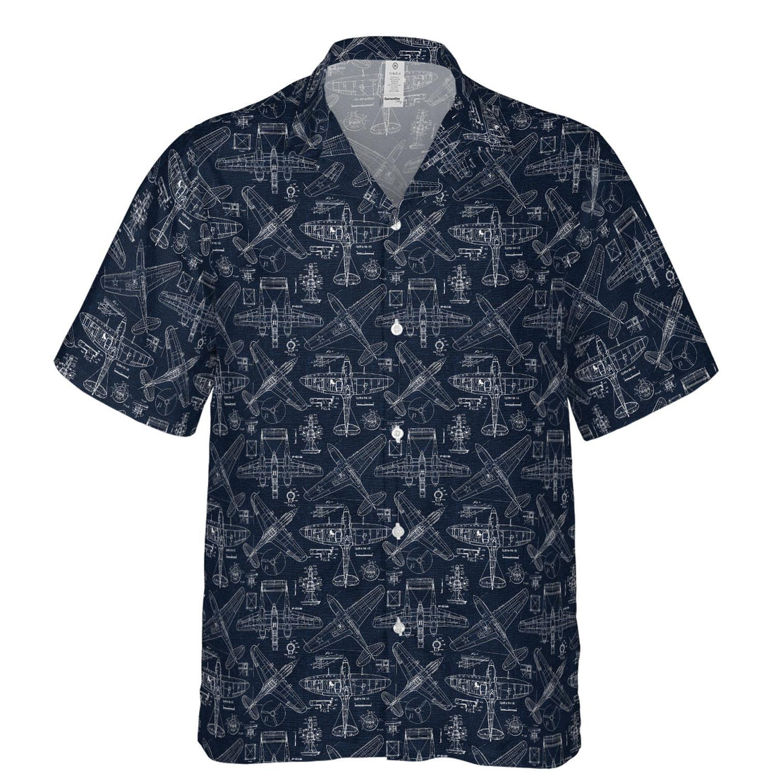 Aviation Pilot Button Up Hawaiian Shirt