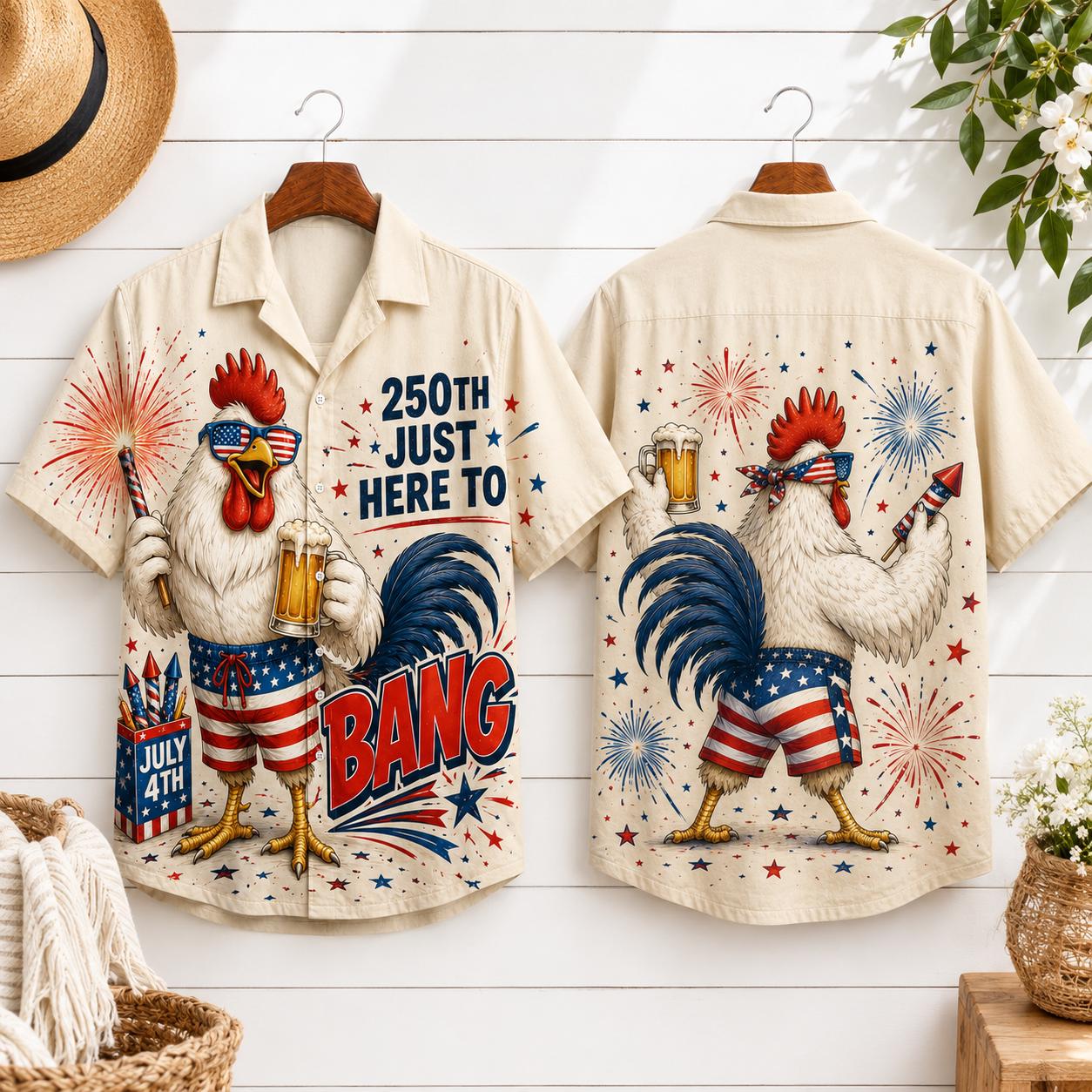 Funny 4th of July Hawaiian Shirt