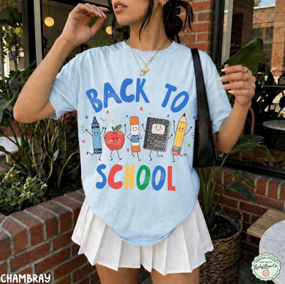 Funny Teacher Life Crayon Apple Pencil Notebook Shirt