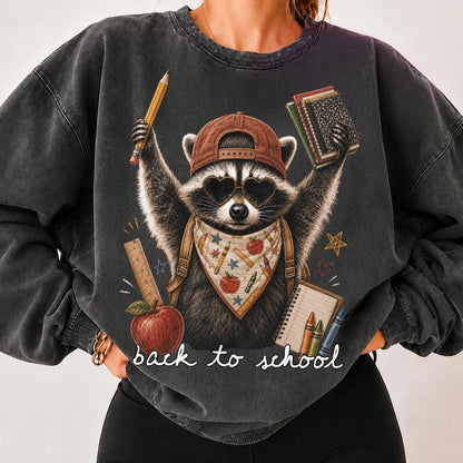 Retro Back To School Raccoon Shirt