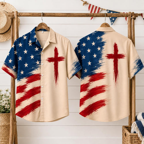 Christian Patriotic Hawaiian Shirt