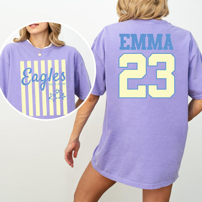 Custom Mascot Shirt, School Spirit Comfort Colors Tee