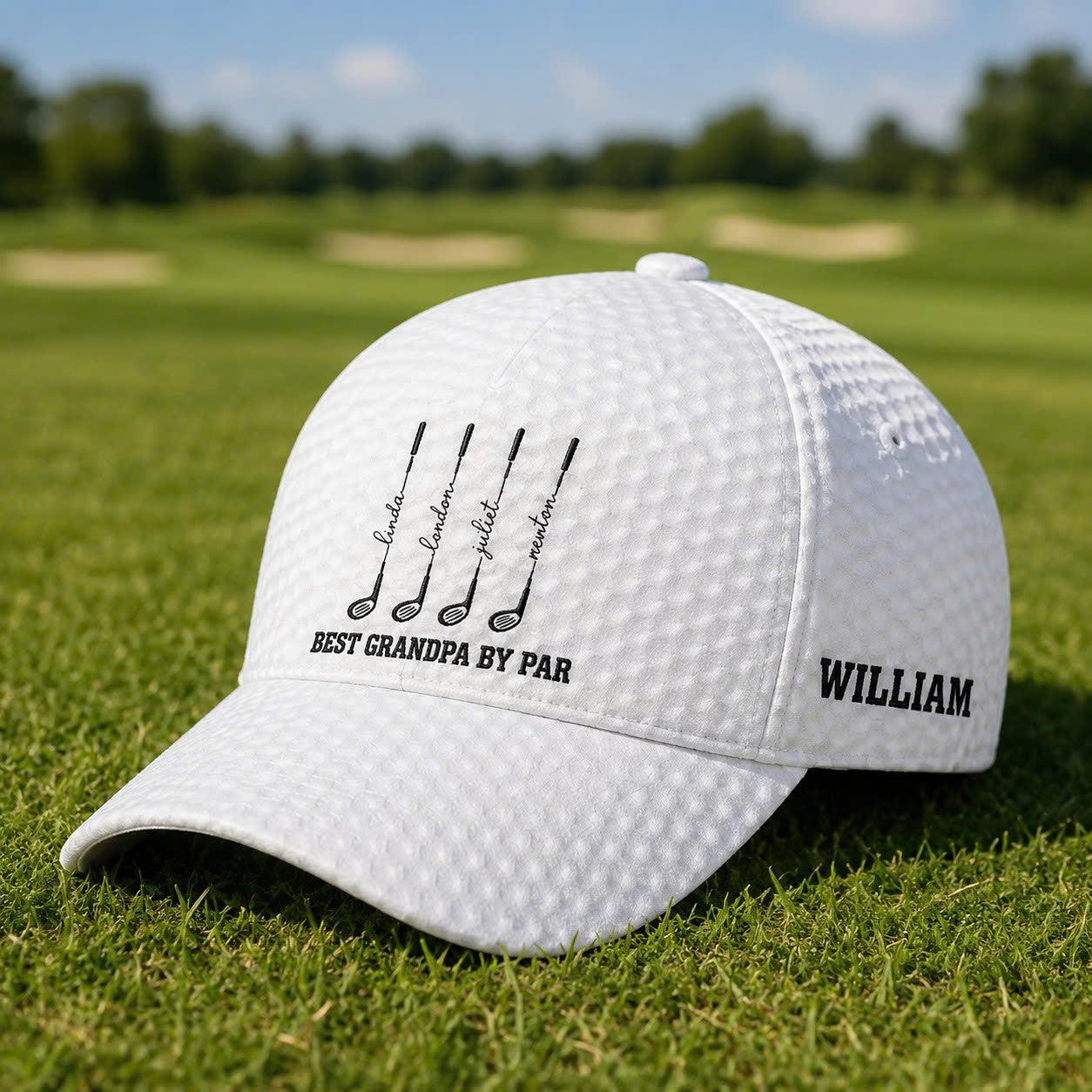 Personalized Best Dad By Par Cap For Dad, Father's Day Golf Gift