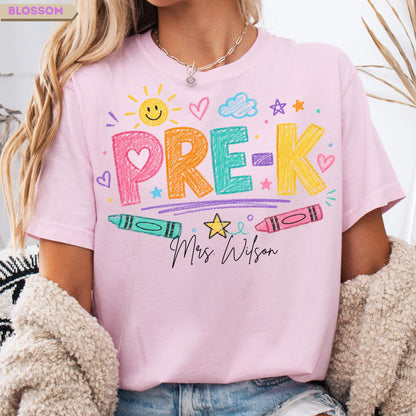 Custom Grade & Name Teacher Shirt