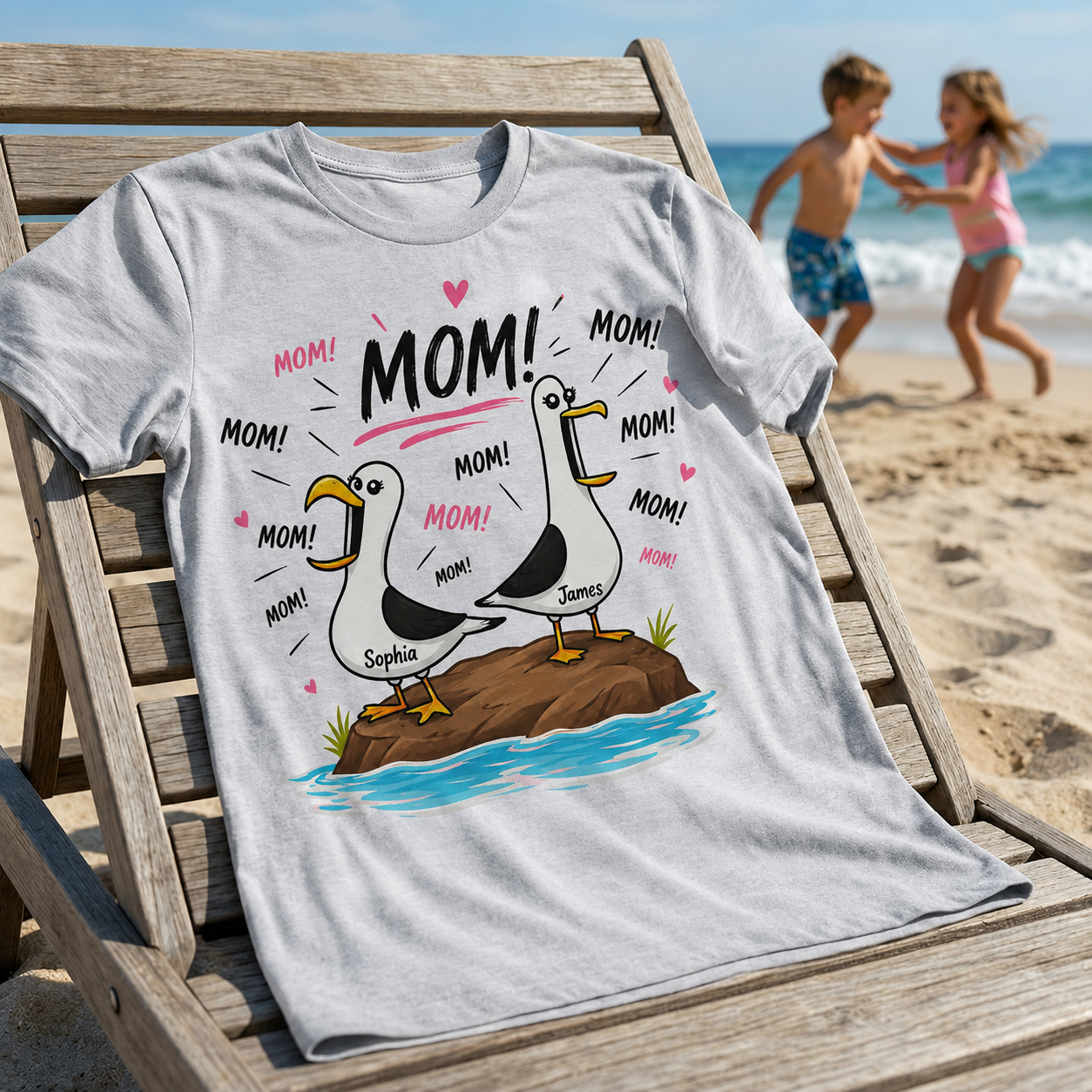 Funny Mom Seagull Shirt for Mothers Day - Personalized Shirt - Funny Mother's Day Gift For Mom