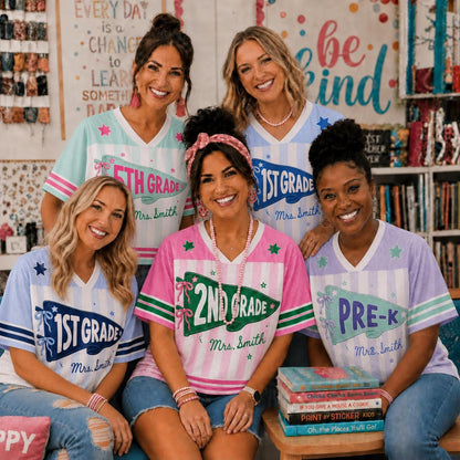 Custom Teacher Team Back to School Jersey