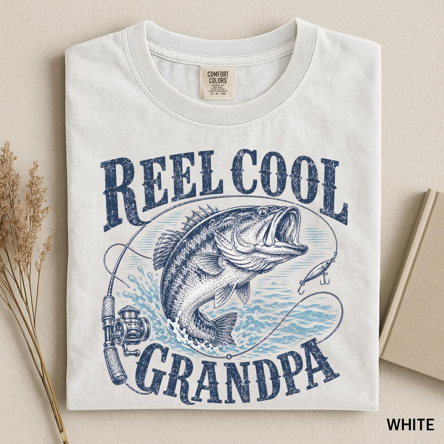 Vintage Fisherman Bass Fishing Gifts for Dad