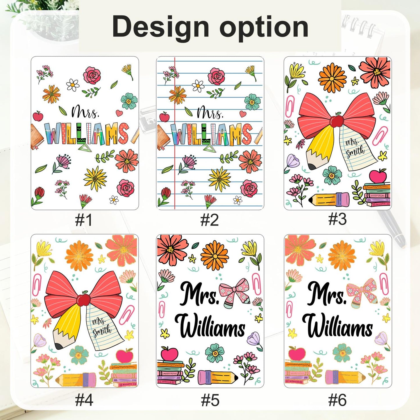Custom Teacher Name Clipboard