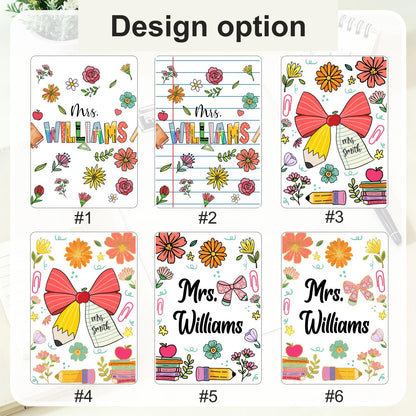 Custom Teacher Name Clipboard