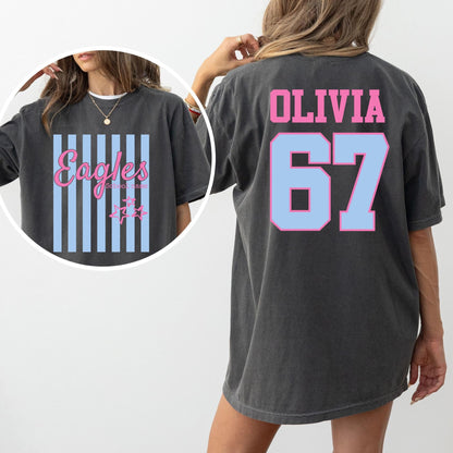 Custom Mascot Shirt, School Spirit Comfort Colors Tee