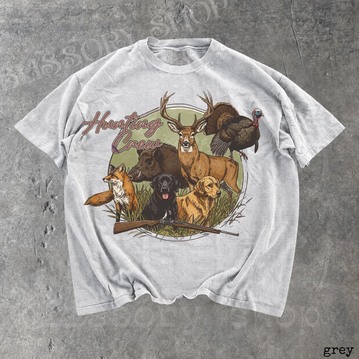 Hunting Crew Vintage Graphic T-shirts