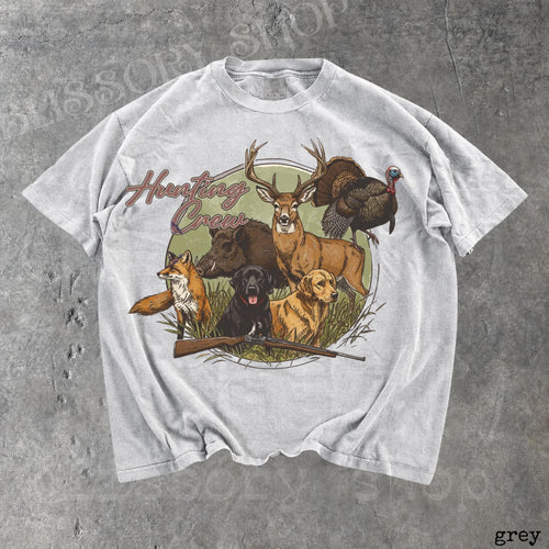 Hunting Crew Vintage Graphic T-shirts