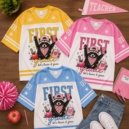 Personalized Teacher Jersey | Custom Grade Name & Number Shirt