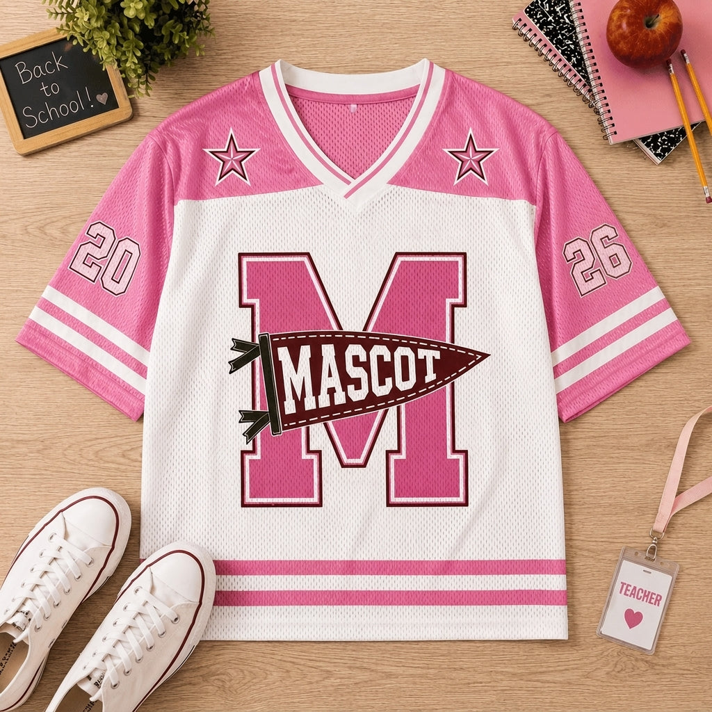 Personalized School Mascot Jersey | Custom Color Football Shirt