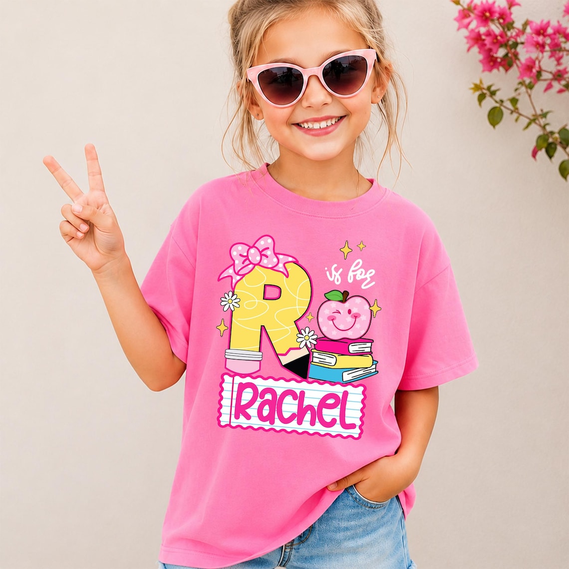 Personalized Pre-K Girl Shirt, Custom Name Back To School T Shirt