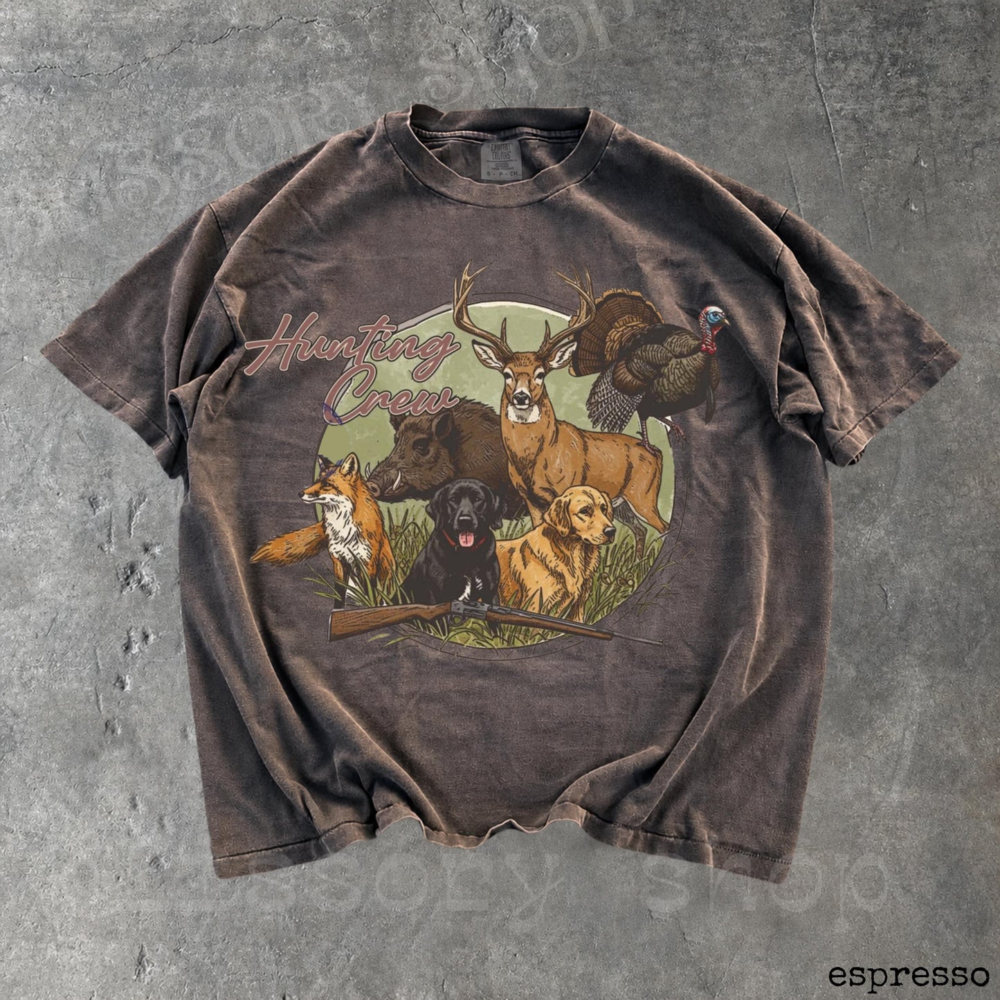 Hunting Crew Vintage Graphic T-shirts