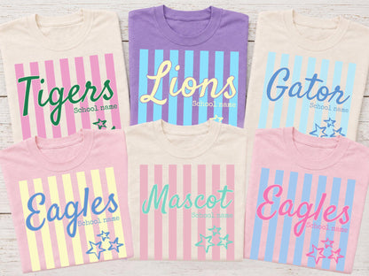 Custom Mascot Shirt, School Spirit Comfort Colors Tee