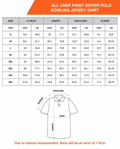 American Flag Golf Polo Shirt