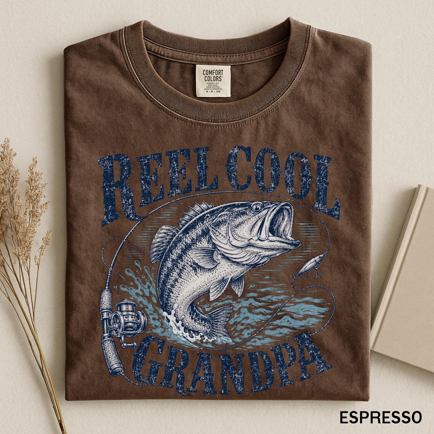 Vintage Fisherman Bass Fishing Gifts for Dad