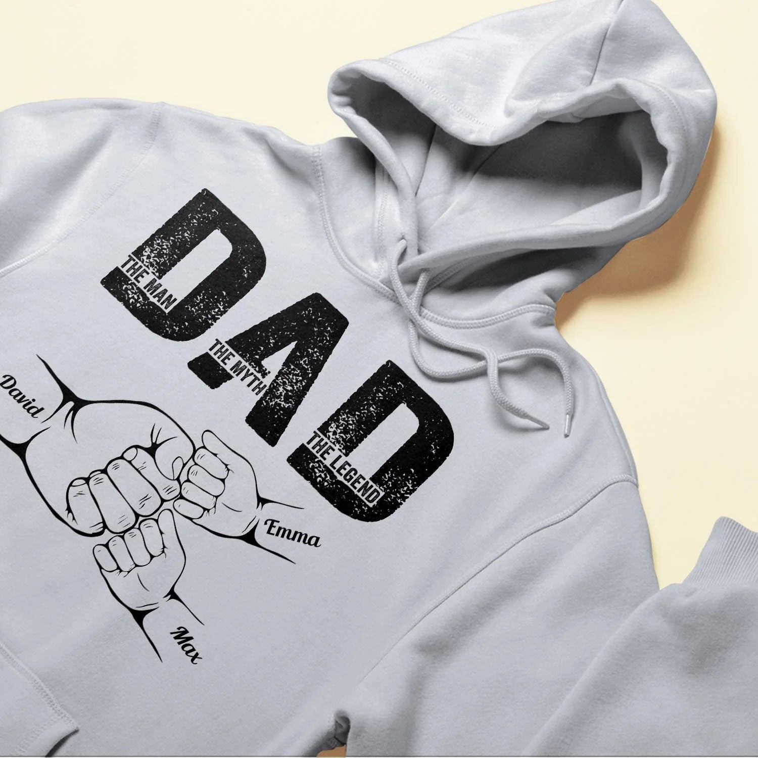 Custom Dad Shirt with Kids Names – The Man The Myth The Legend Tee,Father's Day Gift