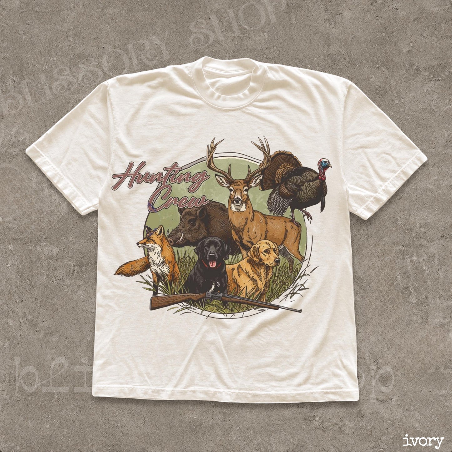 Hunting Crew Vintage Graphic T-shirts
